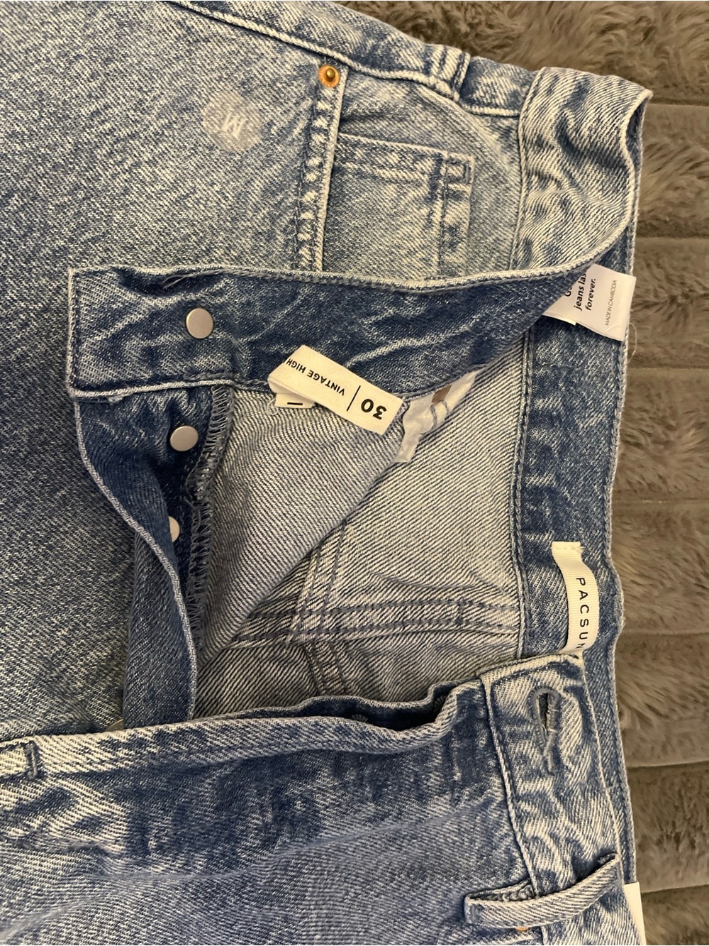 PacSun Light Blue Vintage Wash Jean Shorts